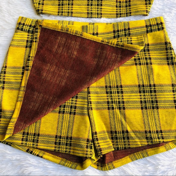 Yellow Checkered 2pc Set - Picture 5 of 15